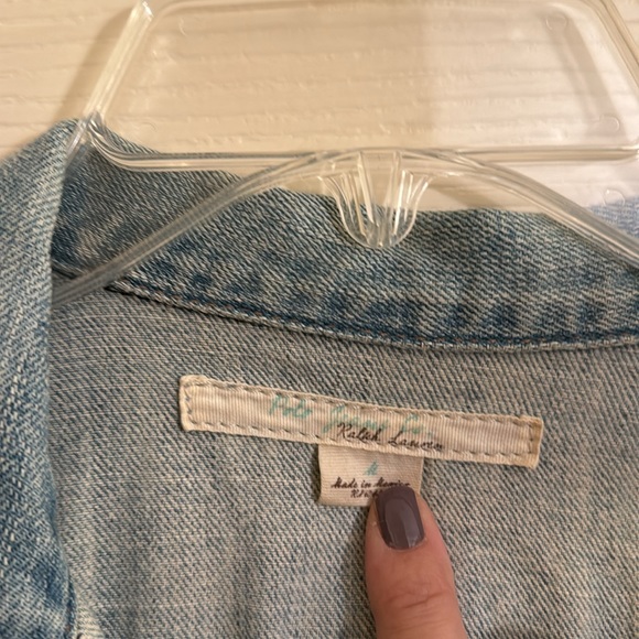 Distressed Ralph Lauren Jean Jacket - Picture 3 of 4